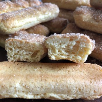 Grundrezept Löffelbiskuit Biskuitstäbchen lowcarb glutenfrei