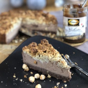 Rezept NUKETO Cheesecake mit Haselnuss-Streuseln lowcarb zuckerfrei keto