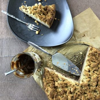 Rezept NUKETO Cheesecake mit Haselnuss-Streuseln lowcarb zuckerfrei keto