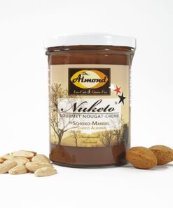 Nuketo-Schoko-Mandel-low-carb-Nougat-Aufstrich-Mandel-Nougat-Creme-keto-palmoelfrei-Glas