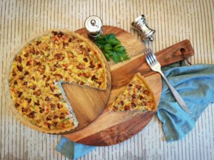 Rezept Pilzquiche mit Pfifferlingen Eierschwammerl lowcarb glutenfrei