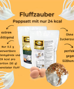 FLUFFZAUBER Fertigmischung für kalorienarmen Eiweiss-Fluff & low carb Baiser