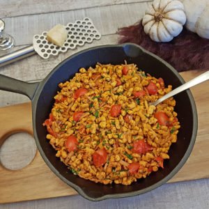 Rezept Kürbis Spätzlepfanne lowcarb glutenfrei