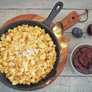 Rezept Mandel Kokos Nuketo Kaiserschmarrn lowcarb glutenfrei