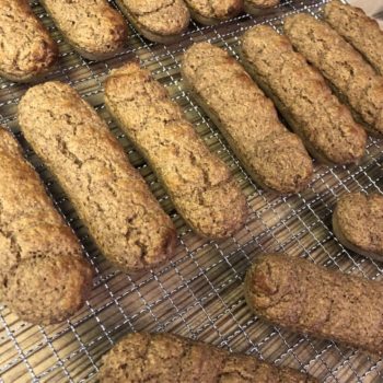 Rezept Spekulatiusbiskuits mit Weihnachtsganache lowcarb keto glutenfrei