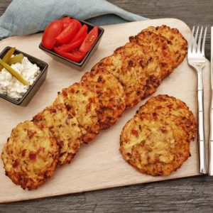 Rezept Kohlrabi Rösti lowcarb glutenfrei keto kalorienarm