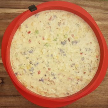 Rezept Bunter Blumenkohlkuchen lowcarb keto glutenfrei