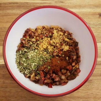 Rezept Bunter Blumenkohlkuchen lowcarb keto glutenfrei