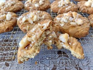Rezept Macadamia Salz Karamell Cookies lowcarb keto glutenfrei