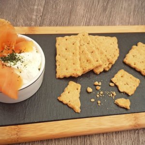 Rezept Parmesan Lachs Cracker lowcarb glutenfrei keto