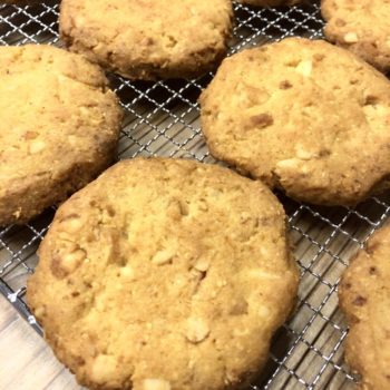 Rezept Macadamia Salz Karamell Cookies lowcarb keto glutenfrei