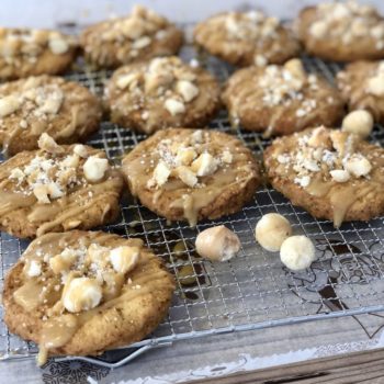 Rezept Macadamia Salz Karamell Cookies lowcarb keto glutenfrei