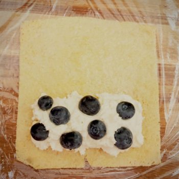 Rezept Quark Heidelbeer Briochetasche lowcarb glutenfrei keto kalorienarm