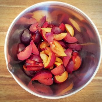 Rezept Buttermilch Quark Pflaumenterrine lowcarb kalorienarm