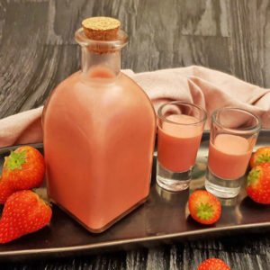 Rezept Vanillepudding Erdbeer Likör lowcarb zuckerfrei kalorienarm