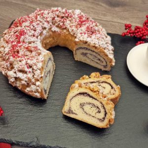 Rezept Eierlikör Mohn Streuselkranz lowcarb glutenfrei kalorienarm keto