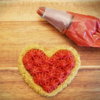 Rezept Mandel Pistazien Herzen mit Erdbeercreme lowcarb glutenfrei