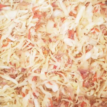 Rezept Kürbiskern Speck Brandteigkrapfen mit Paprikakraut lowcarb glutenfrei