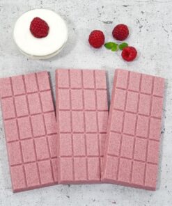 CHOKETO Low Carb & Keto Schokolade HIMBEER-JOGHURT – 3 Tafeln – handgemacht