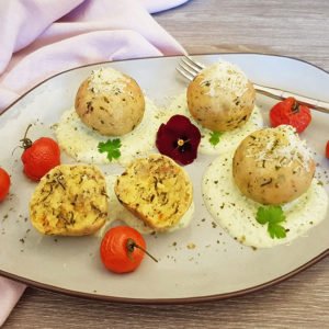 Rezept Bärlauch Parmesan Knödel lowcarb glutenfrei keto
