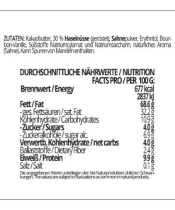 CHOKETO Low Carb & Keto Schokolade WEISSE SAHNE & HASELNUSS – 3 Tafeln – handgemacht – ohne Zuckerzusatz