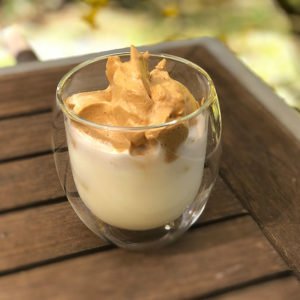 Rezept Dalgona Coffee Kaffee zuckerfrei lowcarb