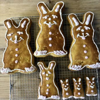 Rezept Osterhasen aus Mandelteig low carb glutenfrei keto