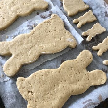 Rezept Osterhasen aus Mandelteig low carb glutenfrei keto