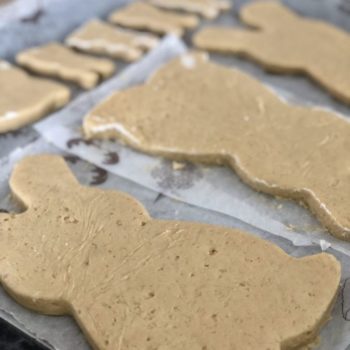 Rezept Osterhasen aus Mandelteig low carb glutenfrei keto
