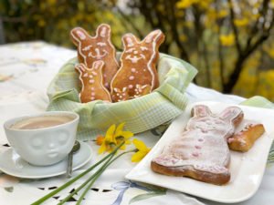 Rezept Osterhasen aus Mandelteig low carb glutenfrei keto