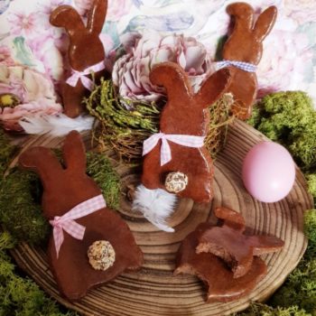 Rezept Schoko Hasen aus Quark Öl Teig lowcarb glutenfrei keto