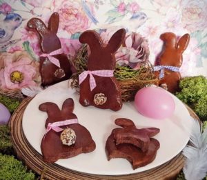 Rezept Schoko Hasen aus Quark Öl Teig lowcarb glutenfrei keto