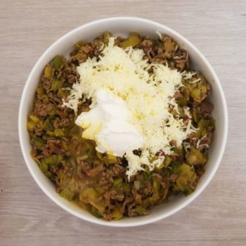 Rezept Hackfleisch Lauch Pide lowcarb glutenfrei