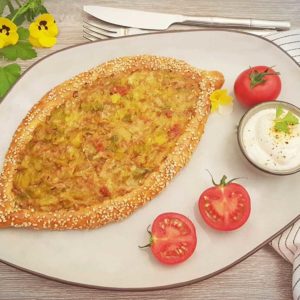 Rezept Hackfleisch Lauch Pide lowcarb glutenfrei