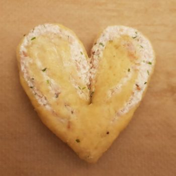 Rezept Frischkäse Schinken Hefeherzen lowcarb glutenfrei keto