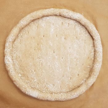 Rezept Früchte Kollagen Pizza lowcarb glutenfrei