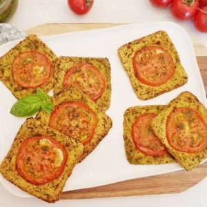 Rezept Pesto Tomaten Mandel Kissen lowcarb glutenfrei keto