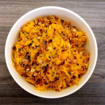 Rezept Rösti mit Kürbis und Speck lowcarb glutenfrei