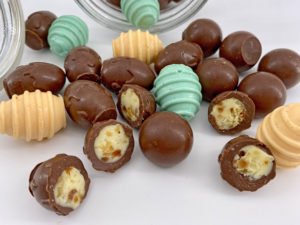 Rezept Schokobons mit Nuss-Sahne-Creme lowcarb keto glutenfrei