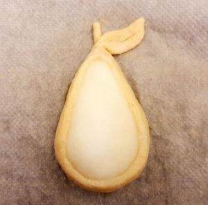 Rezept Gefüllte Birne im Mandelkleid mit Vanillesauce lowcarb glutenfrei