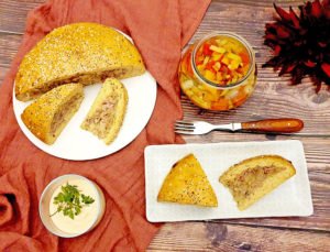 Rezept Kohlrabi Schinkenkäsekuchen lowcarb