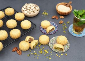 Rezept Orientalische Maamouls - Kekse mit Pistazien- und Pekannussfüllung معمول lowcarb glutenfrei