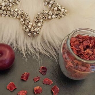 Karamellisierte Pflaumenwürfel