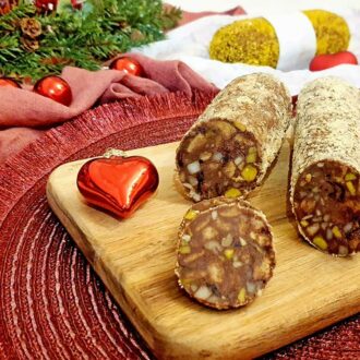 Rezept Dr. Almond Schokoladensalami lowcarb keto glutenfrei