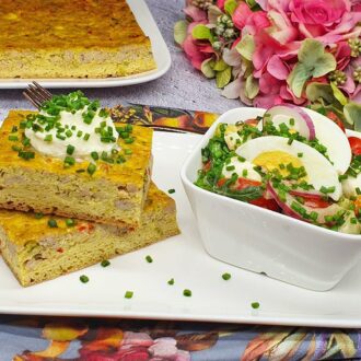 Rezept Curry Chicken Cheesecake lowcarb glutenfrei keto