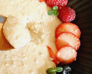 Rezept Kollagen Kokos Frühstücksbrei Bowl lowcarb glutenfrei