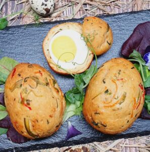 Rezept Eier im Quark Gemüseteig lowcarb glutenfrei keto