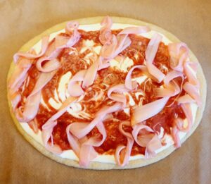 Rezept Pudding Rhababer Erdbeerpizza lowcarb keto glutenfrei