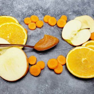 Rezept Karotten-Apfel-Orangen Karamellcreme lowcarb