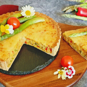 Rezept Grüne Spargelkäsequiche lowcarb glutenfrei keto